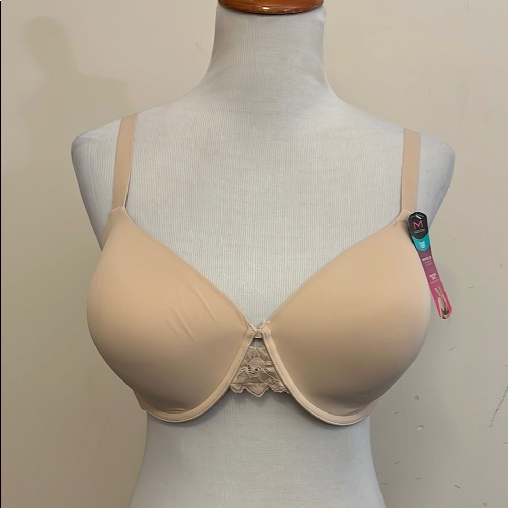 Maidenform New T Shirt Bra Smartzone Cups Convertible Straps 36 DD